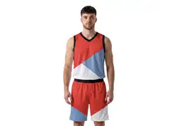 Custom triangle solids adult youth unisex basketball jersey - reversible uniform - Jersey
