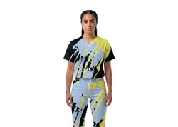 Custom paint spill abstract adult youth unisex softball jersey - Jersey