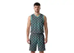 Custom multiple square shape adult youth unisex basketball jersey - reversible uniform - Jersey