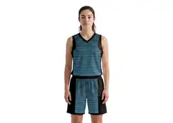 Custom close horizontal lines adult youth unisex basketball jersey - reversible uniform - Jersey