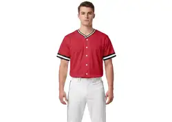 Custom redhawk adult youth unisex full buttons baseball jersey - Jersey