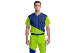 Custom basic short sleeve solids adult youth unisex softball jersey - Jersey