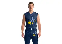 Custom shining stars sleeveless adult youth unisex softball jersey - Jersey