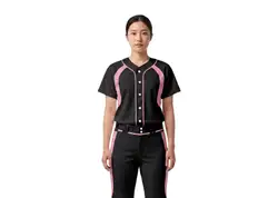 Custom black-pink solids adult youth baseball uniform - Jersey