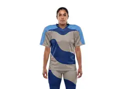 Custom semi-wave abstract adult youth unisex football jersey - Jersey