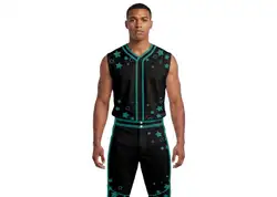 Custom top & bottom stars sleeveless adult youth unisex softball jersey - Jersey