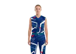 Custom  check design abstract sleeveless adult youth unisex softball jersey - Jersey