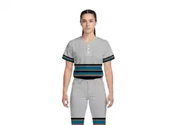 Custom lower horizontal lines adult youth unisex baseball jersey - Jersey