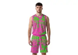 Custom beautiful abstract adult youth unisex basketball jersey - reversible uniform - Jersey