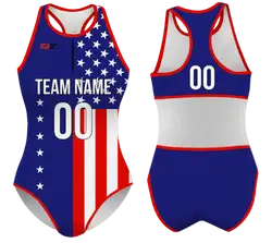 Custom water women speed suit american glory - Women-water-speed-suits