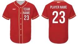 Custom perfect fit adult youth unisex full buttons baseball jersey - Jersey