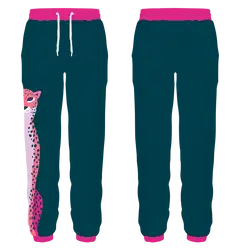 Custom leopard animal adult youth unisex sweatpants - Sweatpant