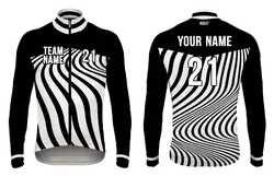 Custom awesome adult youth unisex cycling long sleeve - Jersey