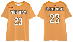 Custom plain orange adult youth unisex shirts - Jersey