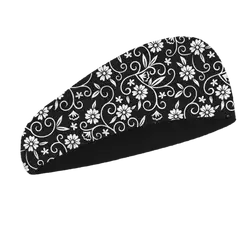 Custom bloom floral yoga headband - Yoga-headband