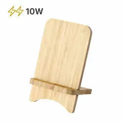 3-in-1 wooden wireless charger desk power organizer - Wireless-chargers