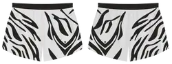 Custom zebra animals adult youth volleyball shorts - Short