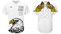 Custom hawk animal adult youth unisex baseball jersey - Jersey