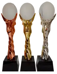 Plain glass ball trophies awards - Trophies-awards