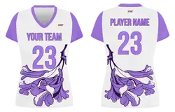 Custom purple nature adult youth volleyball jersey - Jersey