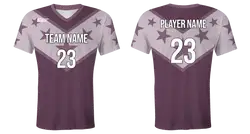 Custom galaxy stars youth unisex cheerleading short sleeve tight fit jersey - Jersey