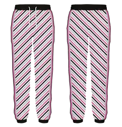 Custom dance joggers adult youth unisex blush stripe - Dance-joggers