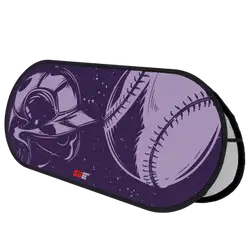Custom popup banner baseball helmet purple horizontal - Pop-up-banners