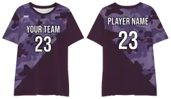 Custom pickleball shirt adult youth unisex amethyst camo - Pickleball-jerseys