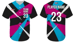 Custom sharp abstract adult youth unisex baseball jersey - Jersey