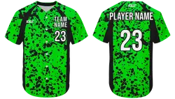 Custom splatter abstract adult youth unisex softball jersey - Jersey