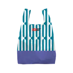 Custom plastic bags chevron stripes - Plastic-bags