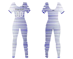 Custom women short sleeve dance bodysuit sync style - Dance-bodysuits