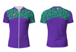 Custom figure skating zipper short sleeve jersey adult youth unisex fearless drive - Figure-skating-jerseys