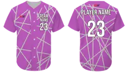 Custom vertical stripes adult youth unisex softball jersey - Jersey