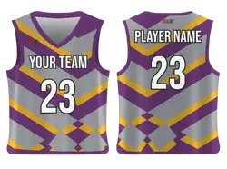 Custom chevron abstract adult youth unisex basketball jersey - reversible uniform - Jersey