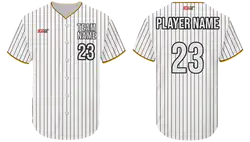 Custom stylish stripe adult youth unisex baseball jersey - Jersey