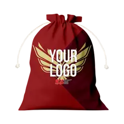 Custom drawstring tote bag rich hue - Drawstring-tote-bags