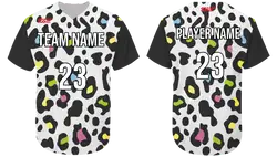 Custom foot print animal adult youth unisex softball jersey - Jersey