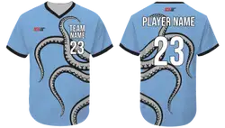Custom fine no button adult youth unisex baseball jerseys - Jersey