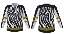 Custom animalistic youth unisex hockey jersey laces - Jersey