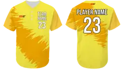 Custom zig zag three button adult youth unisex softball jersey - Jersey