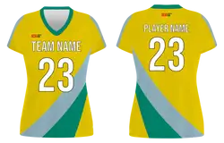 Custom sharp stripes solids adult youth volleyball short sleeve jersey - Jersey