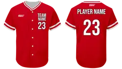 Custom crest classic adult youth unisex full buttons softball jersey - Jersey