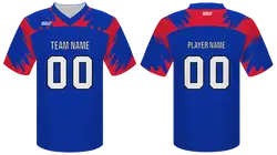 Custom ikat abstract adult youth unisex football jersey - Jersey