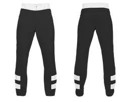 Custom chest stripe solids adult youth unisex baseball pants - Baseball-pants