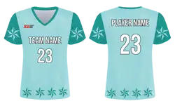 Custom cool blue stars adult youth soccer jersey - Jersey