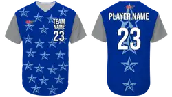 Custom front big star short sleeve adult youth unisex softball jersey - Jersey