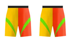 Custom intersecting solids design adult youth soccer shorts - Short