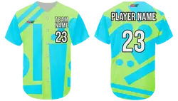 Custom geometric abstract adult youth unisex softball jersey - Jersey