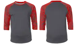 Custom abstract 3/4 sleeve adult youth unisex shirt - Shirt-3-4-sleeve